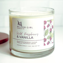 Load image into Gallery viewer, Wild Raspberry + Vanilla | Candles + Wax Melts - Miller Girl Candle Co