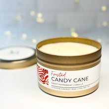 Load image into Gallery viewer, Frosted Candy Cane | Candles + Wax Melts