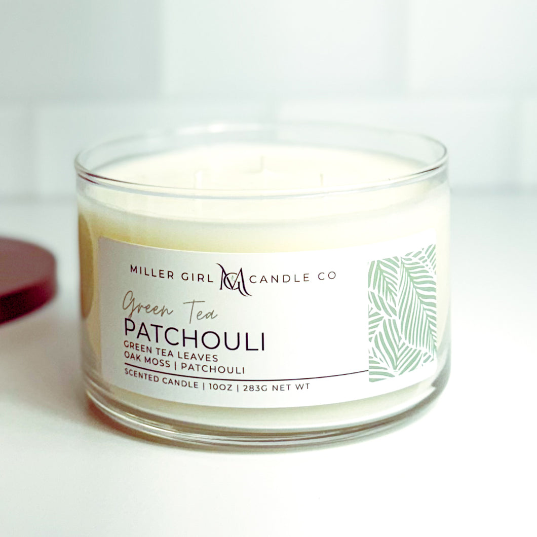 Green Tea Patchouli | Candles + Wax Melts - Miller Girl Candle Co