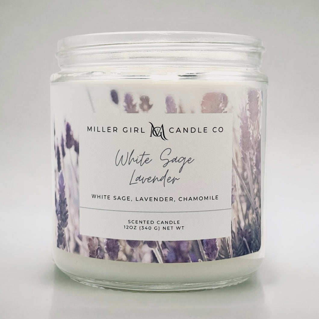 White Sage Lavender Candles & Wax Melts