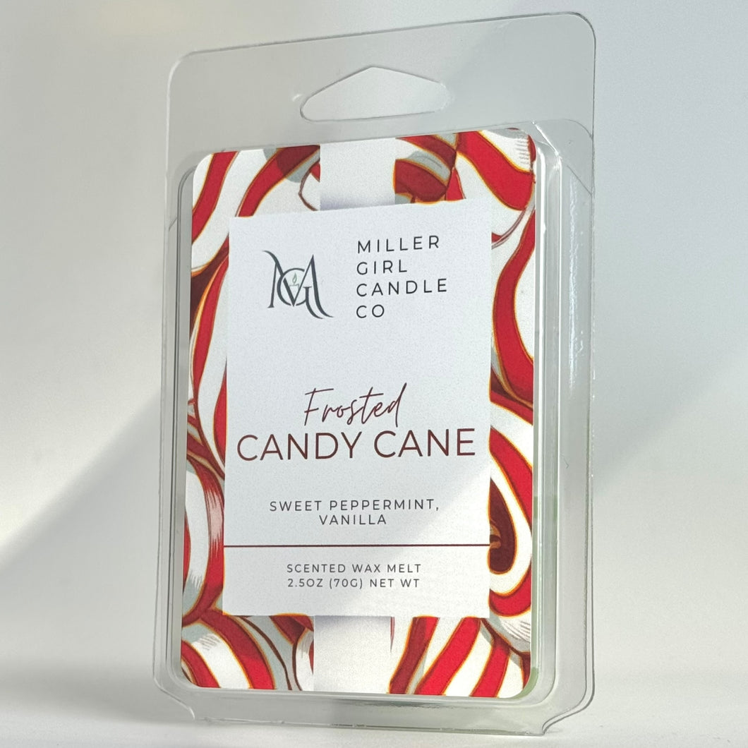 Frosted Candy Cane | Candles + Wax Melts