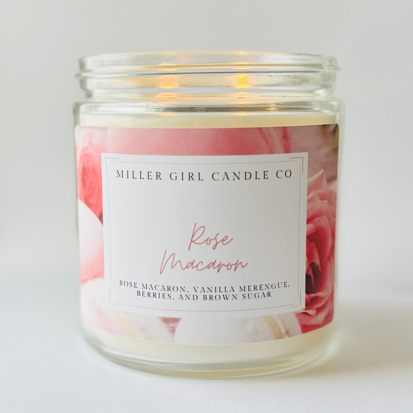 Rose Macaron Candles and Wax Melts